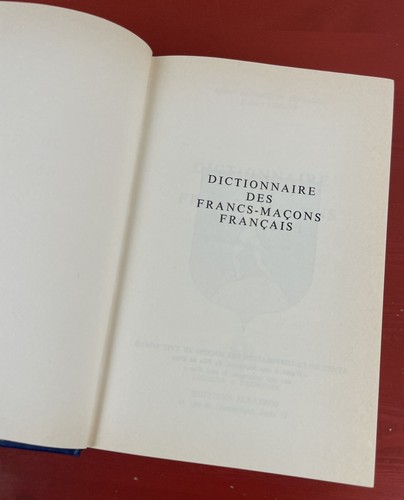 Dictionnaire des Francs-Maçons HC, 1981 ~ French Freemason Dictionary ~ NICE! - Imagen 8 de 16
