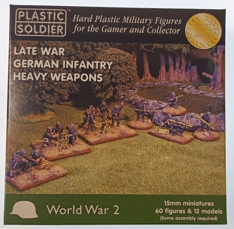 WW2015005 15MM LATE WAR GERMAN INFANTRY HEAVY WEAPONS PLASTIC SOLDIER  1/100 WW2