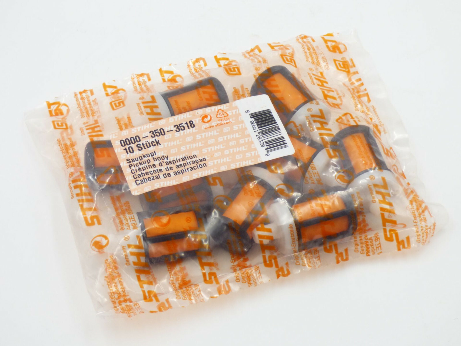 10 Stück Original Stihl Saugkopf Benzinfilter 00003503518 8,3 mm 