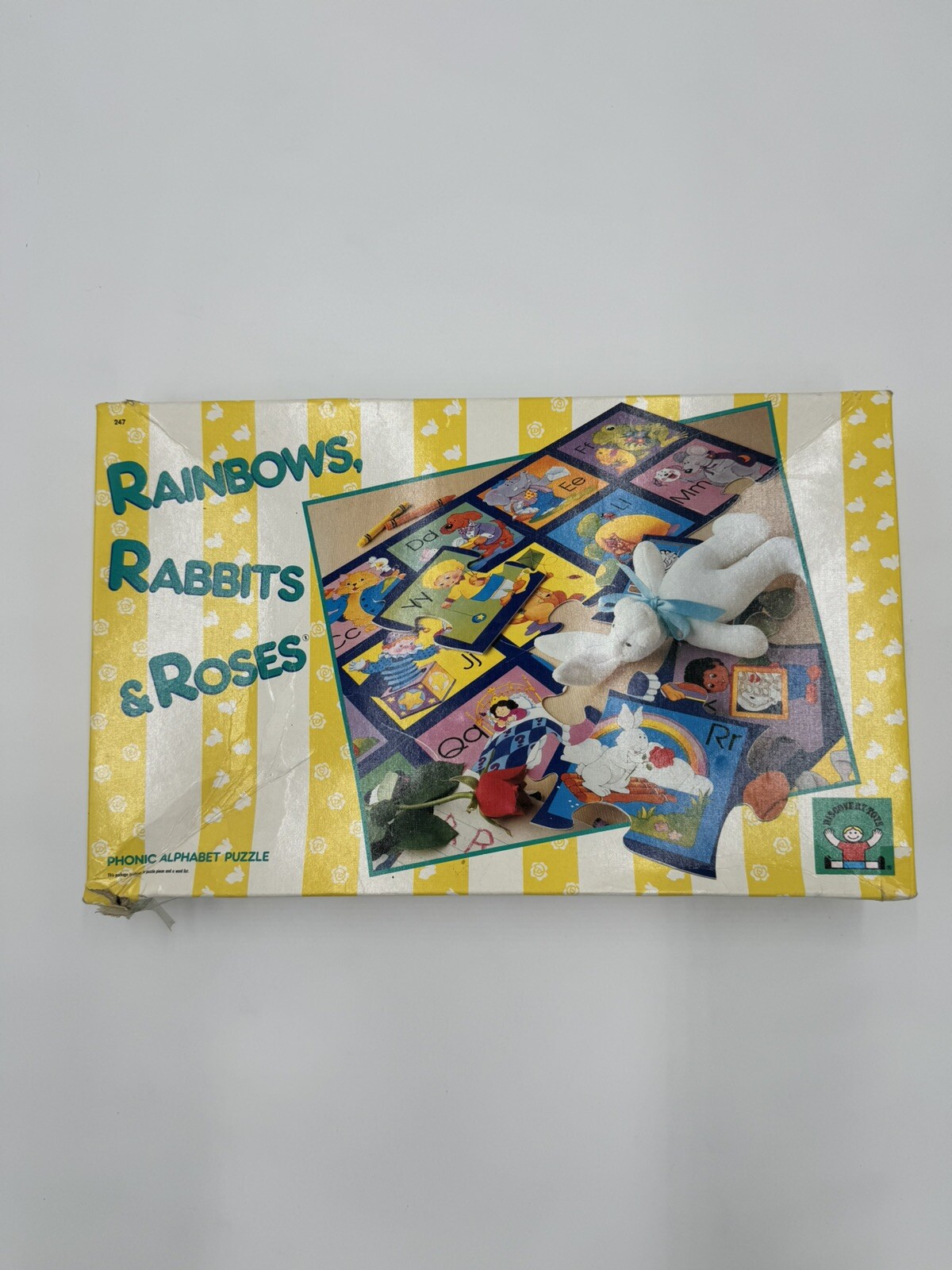 Rabbits Ruzzle Rainbows Rabbits And Roses Phonic Alphabet Puzzle Vintage 1991 ...