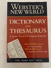 Webster  s New World Dictionary And Thesaurus