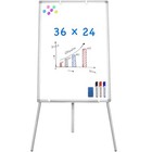 Adjustable Portable Dry Erase Board 36x24 - Ideal for Teaching & Presentations