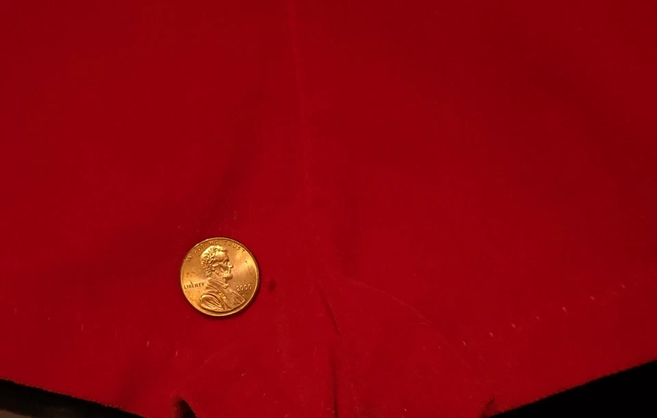 Vintage Romper Shortall Red Embroidered Holiday Boys 18 mo Teddy Bear USA Made - Image 4 of 4