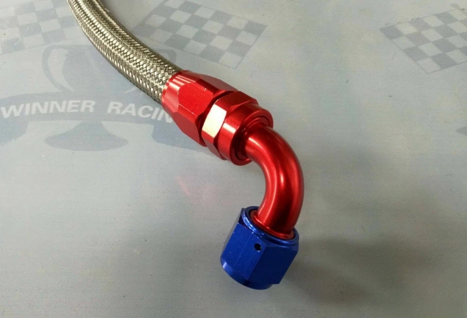 Manguera de enfriador de aceite de transmisión de motor AN-10/AN10 10 filas + kits de reubicación de filtro Foto 4 de 4