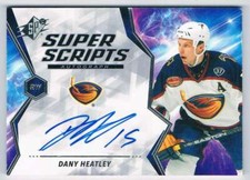 2020-21 SPX SUPER SCRIPTS DANY HEATLEY AUTO ATLANTA THRASHERS #S-DH