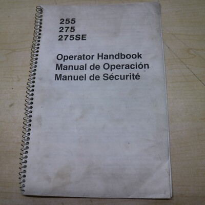 TENNANT 255 275 275SE SWEEEPER Owner Operator Operation Handbook MANUAL Guide