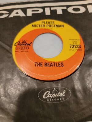 The Beatles Roll Over Beethoven, Please Mr. Postman 45 Rpm Canada