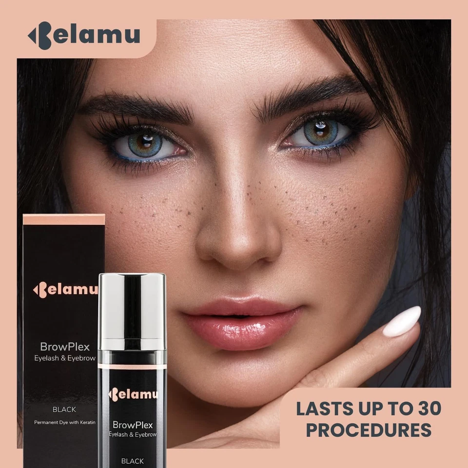 Eyebrow and Eyelash Tint With Oxidant BrowPlex 2 in 1 Natural Brown, Black 30 ml - Image 3 of 4