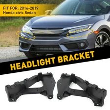 Headlight Front Bracket Mount Hold Retainer For Honda Civic Sedan 2016-2019 E