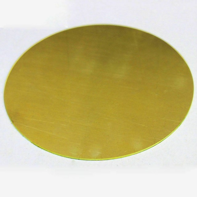 H62 Solid Brass Discs Blanks Metal Round Sheets OD 50100mm Thick 0.5mm