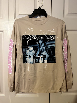 Ariana Grande Dangerous Woman Side to Side Long Sleeve T-Shirt Size Small P/O