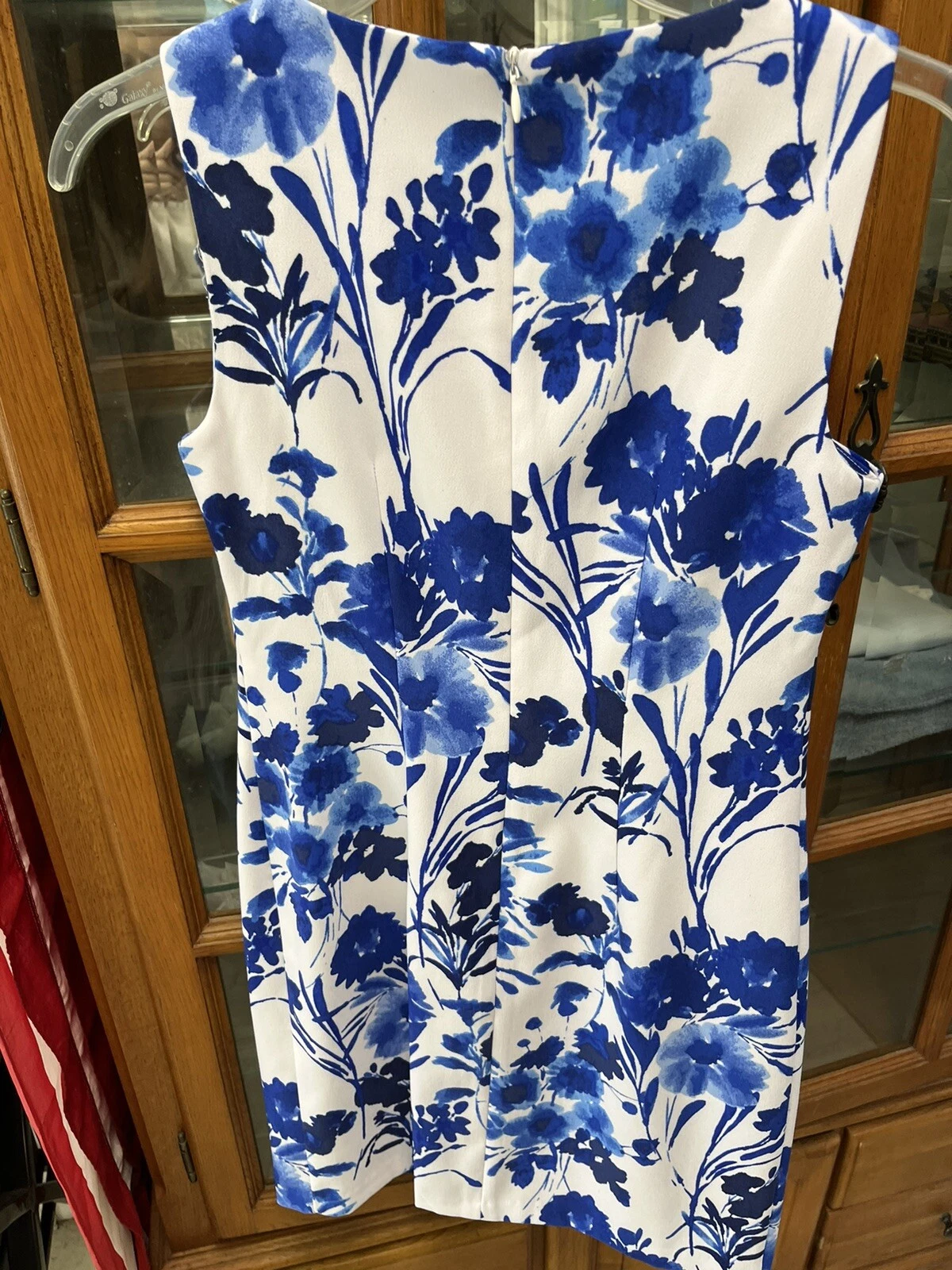 Bellissimo ❤️ Abito Alyx Blu e Bianco Disegno Floreale Taglia 2P.