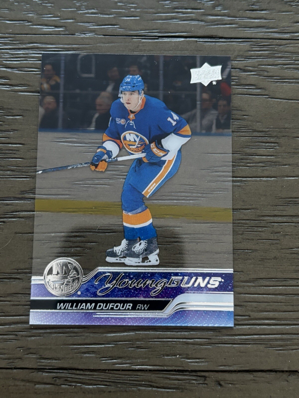 2023-24 Upper Deck Series 1 William Dufour Clear Cut Young Guns Rookie #206 RC