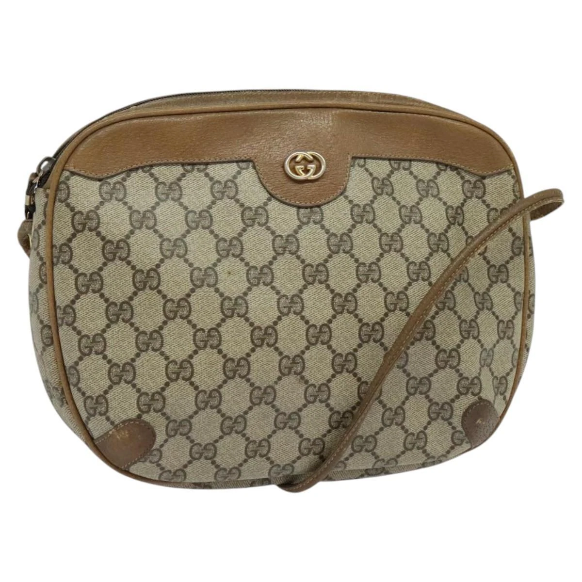 Sac à bandoulière GUCCI GG Supreme PVC beige 001 104 0558 authentique ep8184