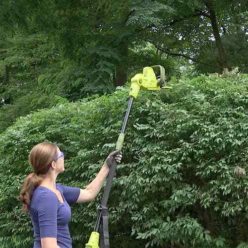 SJH902E Electric Telescoping Pole Hedge Trimmer 21Inch 4 Amp Tall