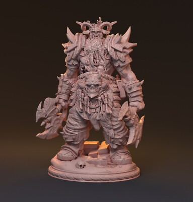 Bostor Tan (1) - 1/24 75mm Large scale resin model kit and base KC