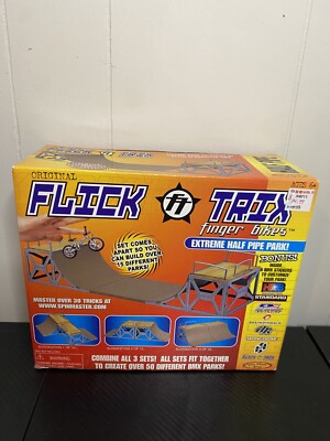 2000 Flick Trix Finger Bikes Extreme Half Pipe Park Brand New Sealed Box Playset