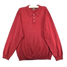 Jos. A. Bank Signature Collection Men's Pullover Collared Sweater XL Red