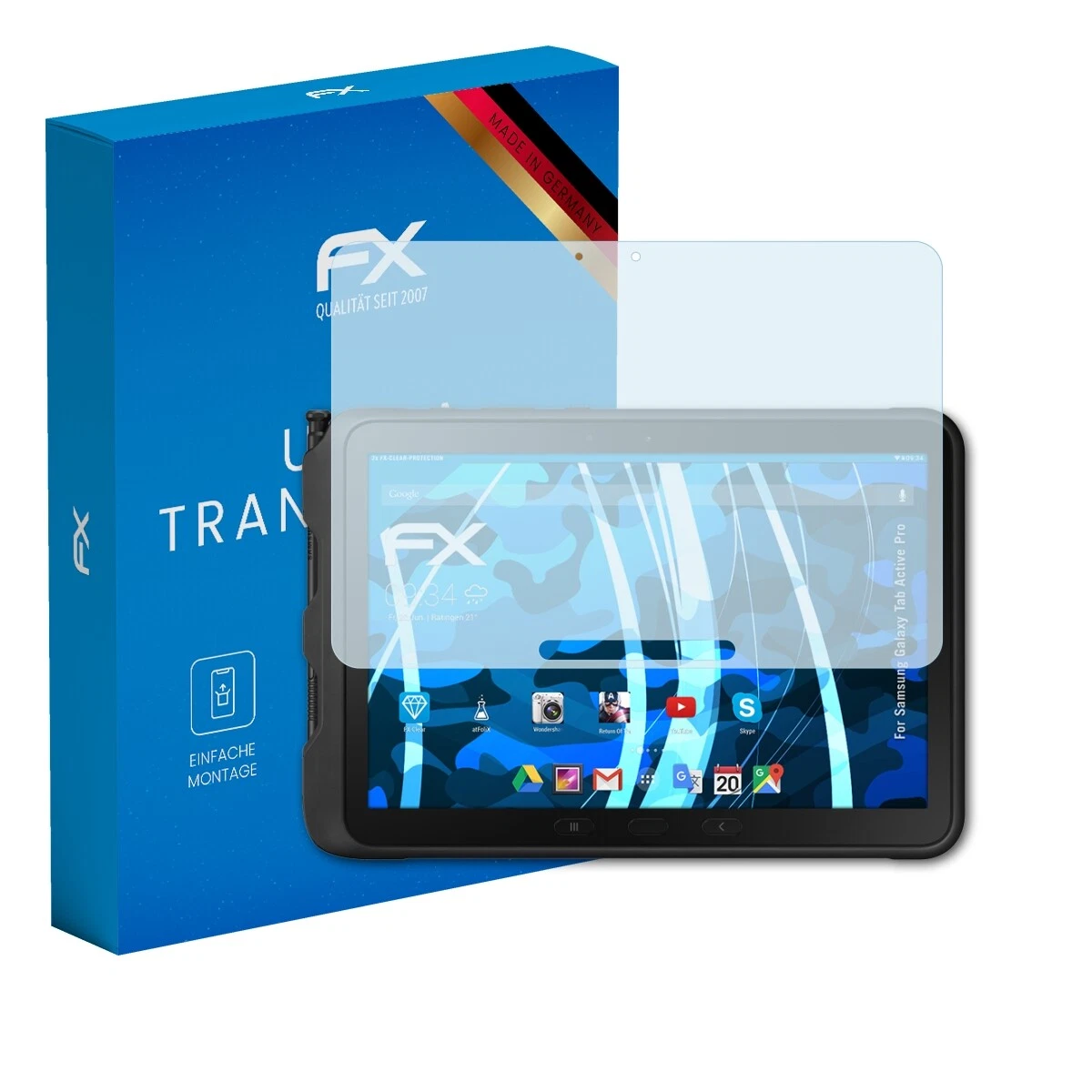 AtFoliX 2x Screen Protector for Samsung Galaxy Tab Active Pro Screen Protector Clear