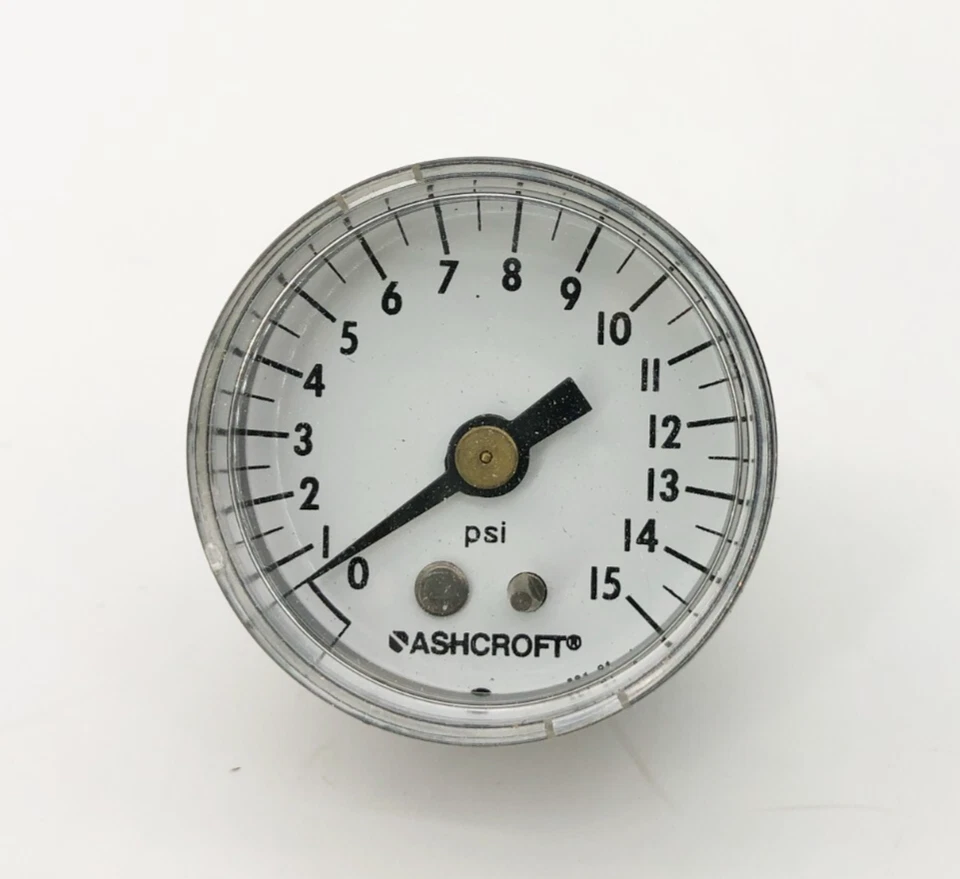 Lot of 3 New Ashcroft 15W1005PH 01B 15# Pressure Gauges 1-1/2" 0-15psi - Image 4 of 4