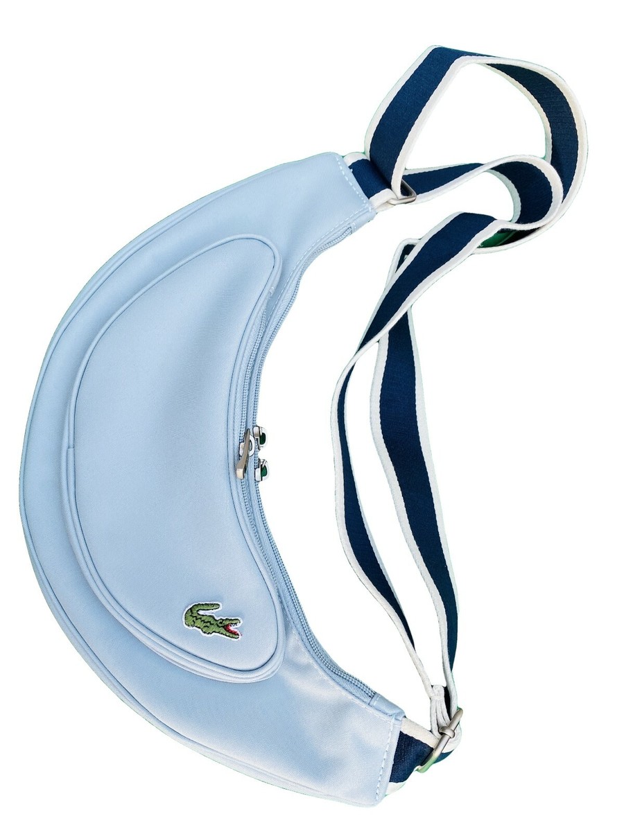 LACOSTE Shoulder BACKPACK Bag Vintage L71 Casual 11 Ice Blue  display picture 2