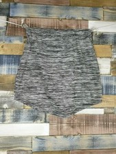 Boohoo Grey Bodycon Mini Skirt Size 12 Fitted Stretch Party Going Out