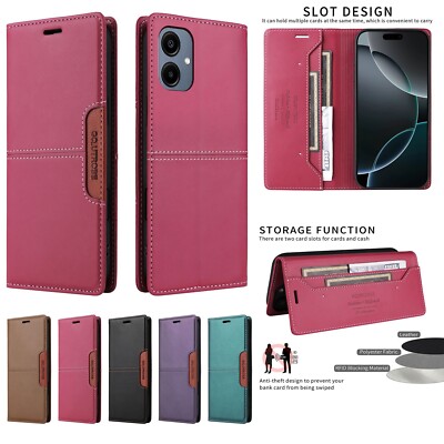 Leather Magnetic Wallet Phone Case For Samsung A16 A26 A56 A36 A55 A23 A25 A05