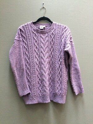 lilac chunky knit cardigan