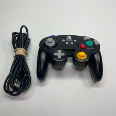 Black PowerA GameCube Wired Controller for Nintendo Switch With Cable