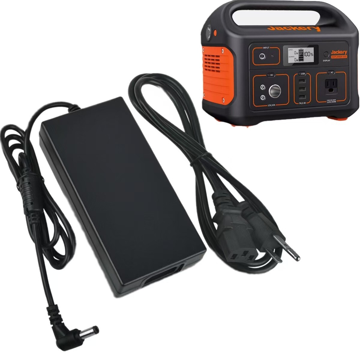 AC/DC Adapter Charger For Jackery Explorer 500 Portable Power Station Power  PSU | eBay