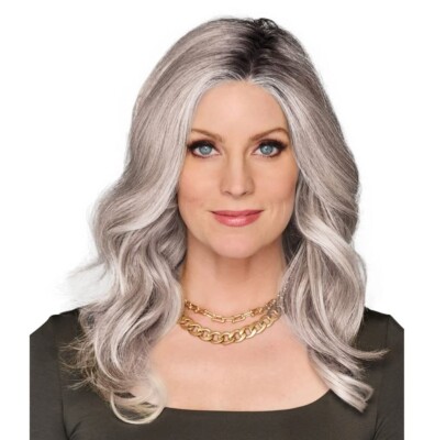 RAQUEL WELCH Transformations Wig Topper 14 inch Wavy Top Billing RL56/60 Silver