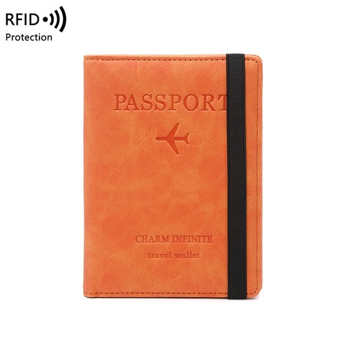 Passport Holder Slim Leather Travel RFID Blocking Wallet ID Card Case Cover US - Picture 23 of 35