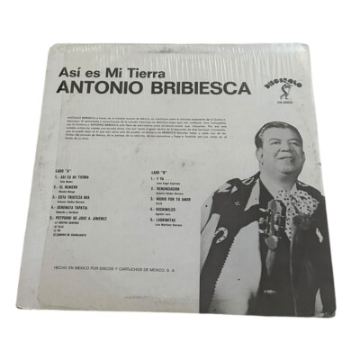 Antonio Bribiesca Asi es mi tierra LP Vinyl Discobolo Records DB
