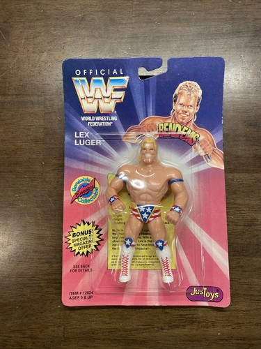 VINTAGE 1994 WWF BEND EMS LEX LUGER FIGURE...
