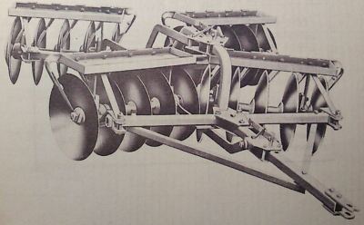 Allis-Chalmers 9a Series 5 6 Foot Tractor Disc Harrow Setting Up