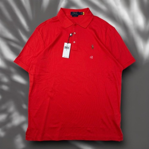 UVP $ 110 NEU MIT ETIKETT Herren Polo Ralph Lauren rot Polo Golf Shirt