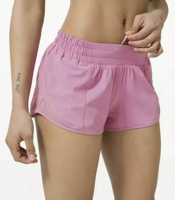 Lululemon Hotty Hot II Shorts Run Magenta Glow Mesh ...