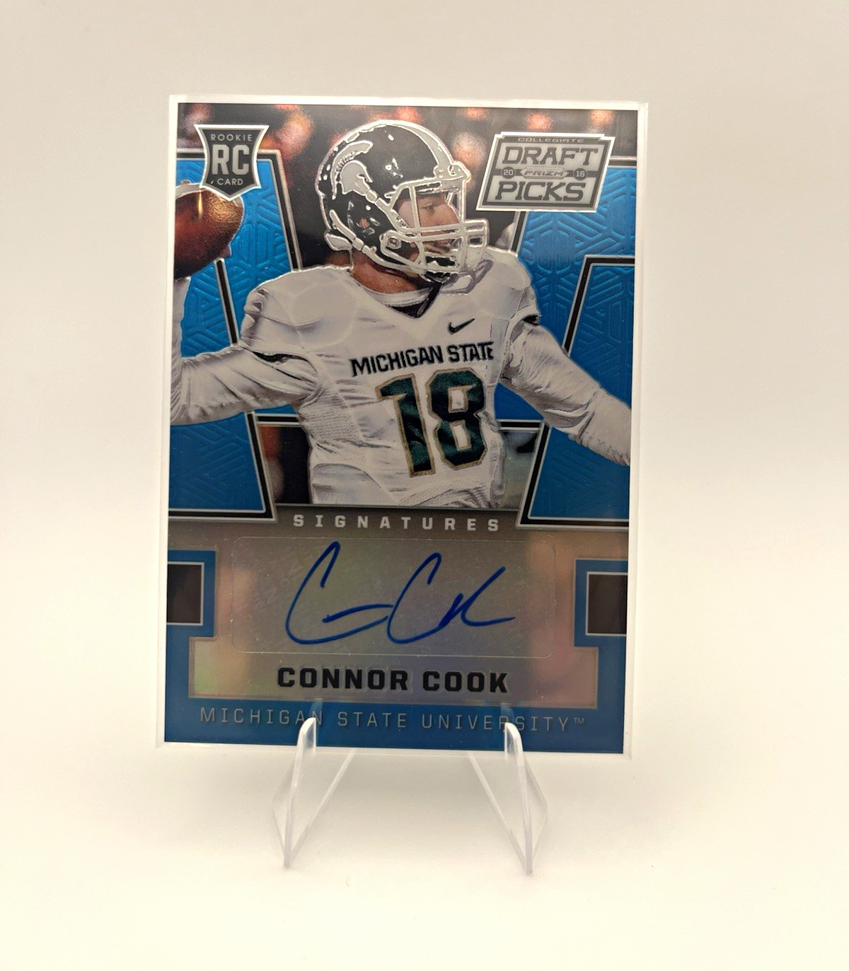 Connor Cook Panini Prizm Collegiate Draft Picks #103 Autograph