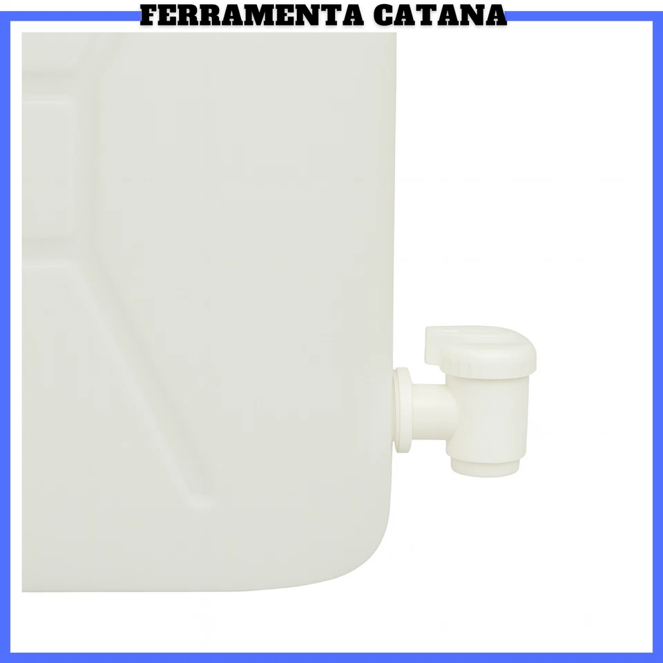 tanica acqua con rubinetto per alimenti 10 20 litri vino olio di plastica hdpe - Immagine 2 di 3