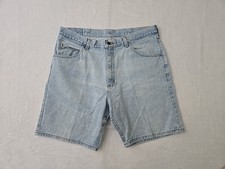 Wrangler Vtg 90s Light Wash Denim Shorts Mens Sz 36 Dad Grandpa Jorts Workwear