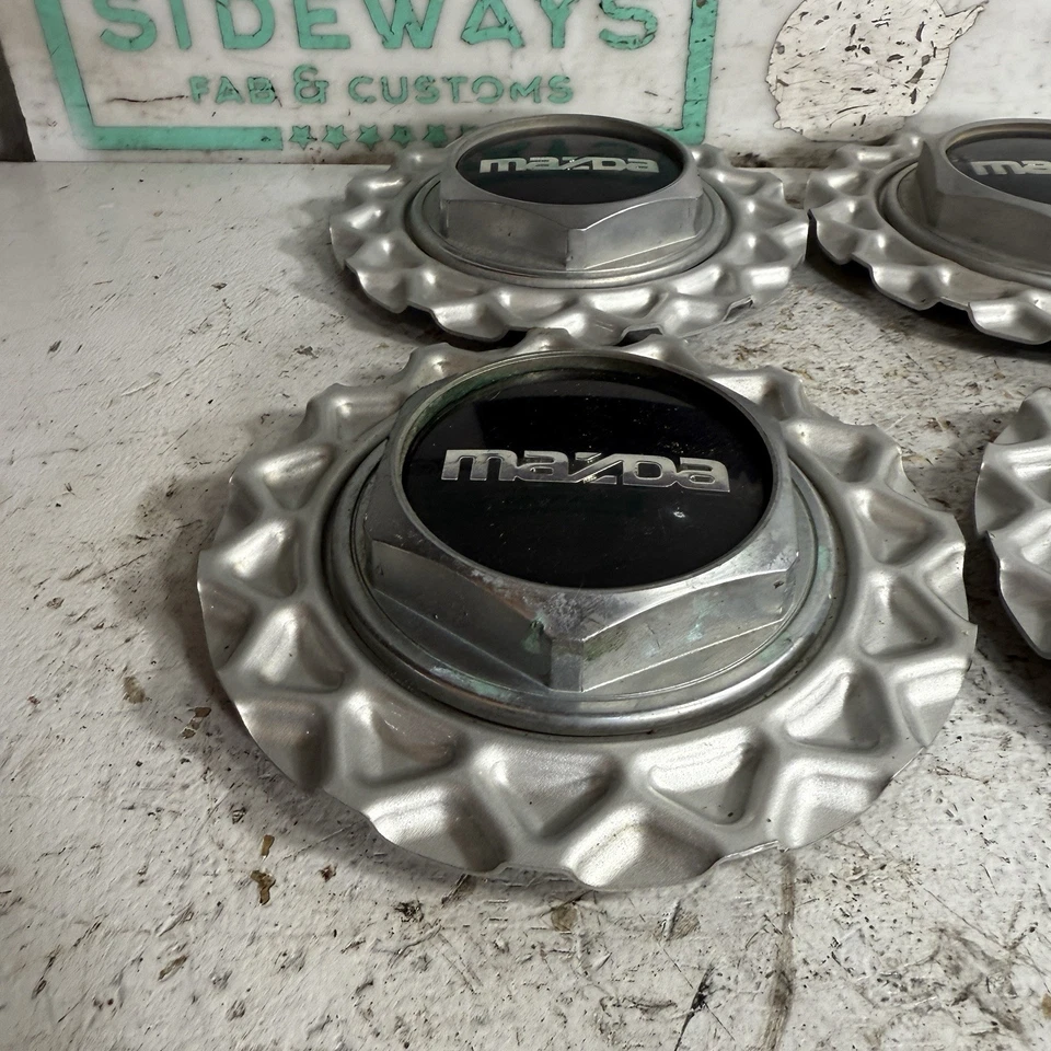 Juego de 4 tapas centrales de rueda BBS de fábrica 86-91 Mazda RX7 FC Foto 4 de 4