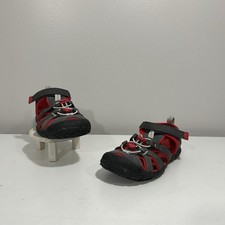Keen Shoes Big Kids Size 2 Seacamp II CNX Sandals Camping Hiking Gray Red