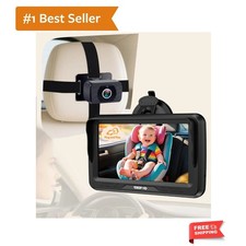 Baby Car Camera HD 1080P - Rear-Facing Infant Monitor Clear Picture Super N...