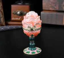 Exquisite Fabergé-Style Enamel Jewelry Box