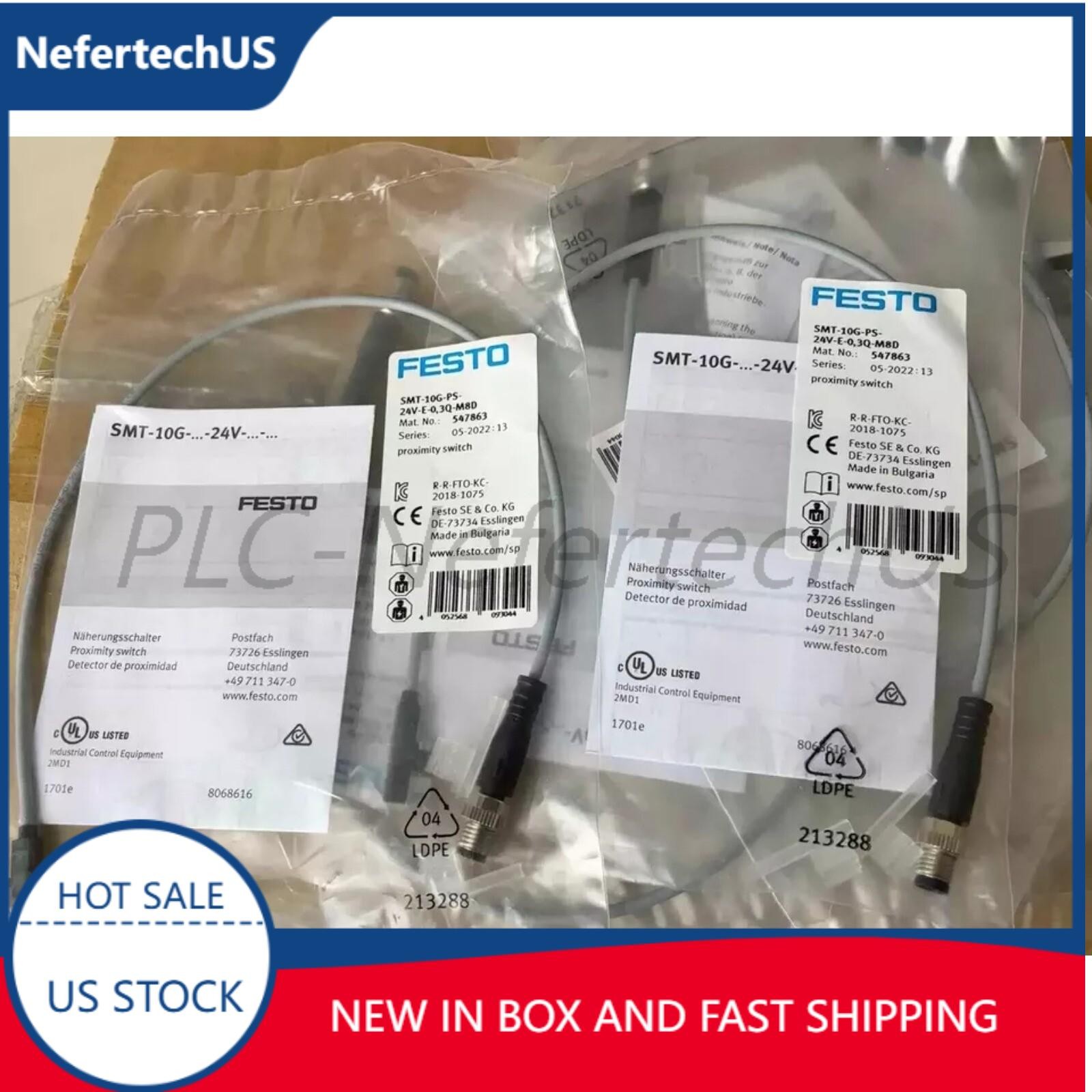 1PC New Festo 547863 SMT-10G-PS-24V-E-0,3Q-M8D Proximity Sensor