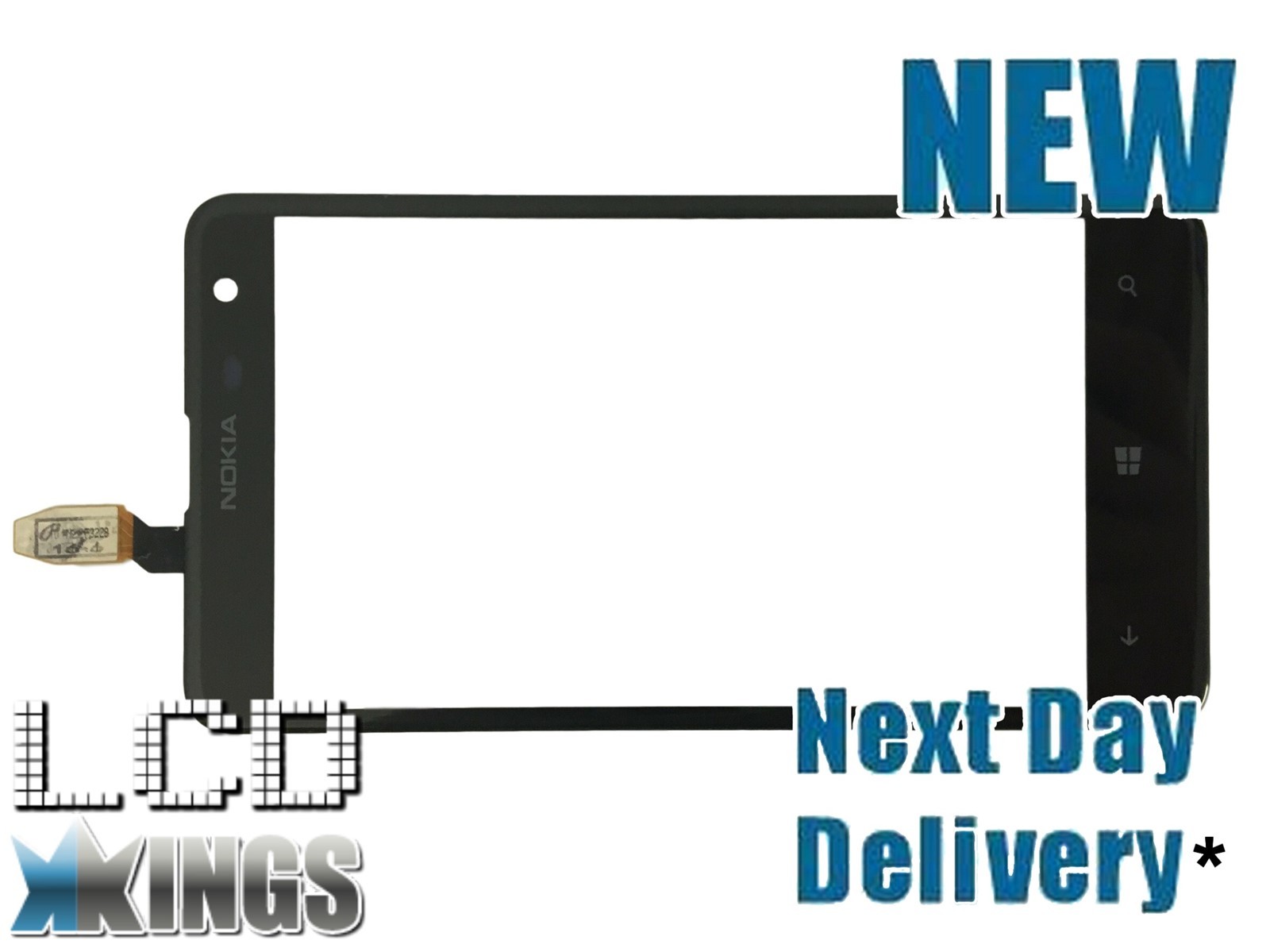 Black Touch Panel Screen Digitizer Glass Lens Replacement for Nokia Lumia 625