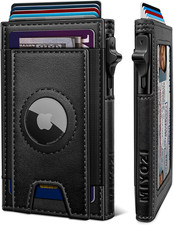 Men's Airtag Wallet, Slim RFID Blocking Card Holder with Gift Box, 7-9 Cards