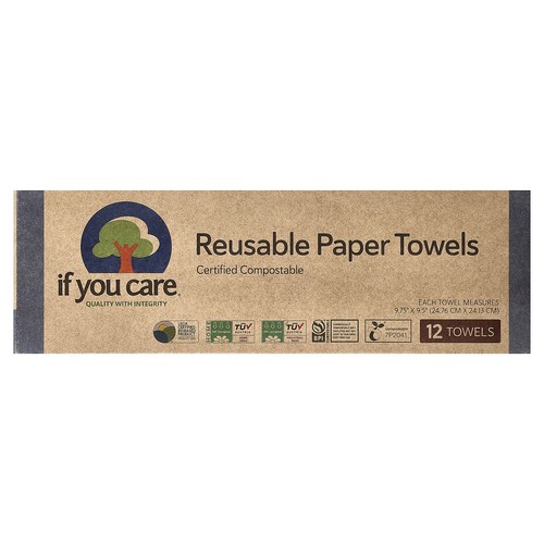 Reusable Paper Towels, 12 Towels