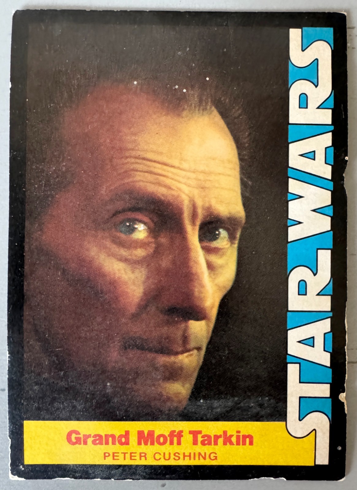 Grand Moff Tarkin #6 Star Wars 1977 Wonder Bread trading card — raw and PSA graded price guide