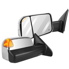 Tow Mirrors Towing Mirrors Fit for Towing Mirrors Left Right Side Power Adjusted